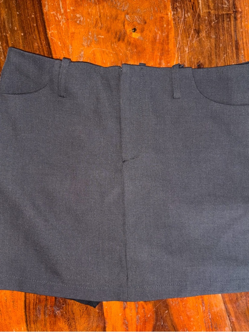 Classic grey Mini Skort with Belt Loops